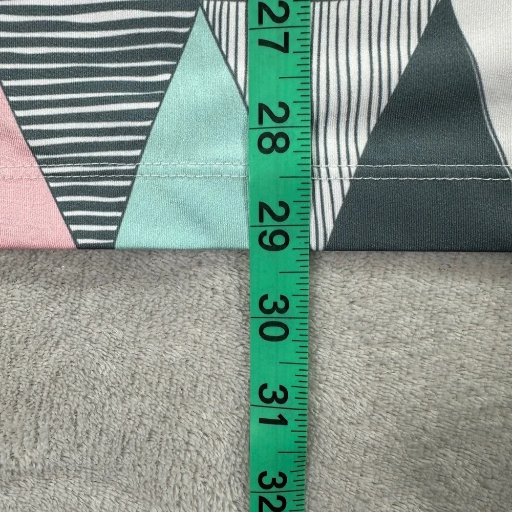 Bad Birdie Polo Shirt Mens Medium Multicolor Geometric Triangle Golf Performance - Picture 11 of 11